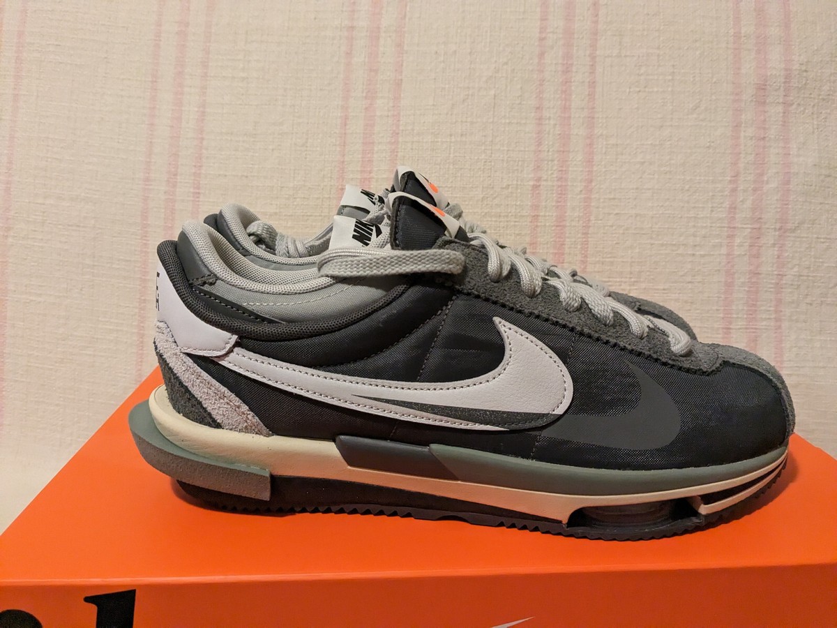 Nike Zoom Cortez SP x Sacai Iron Grey White DQ0581 001 Men's Shoe