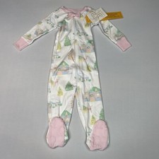 The Beaufort Bonnet Company Girl 3-6M Noelles Night Night Footed Sleigh Bells