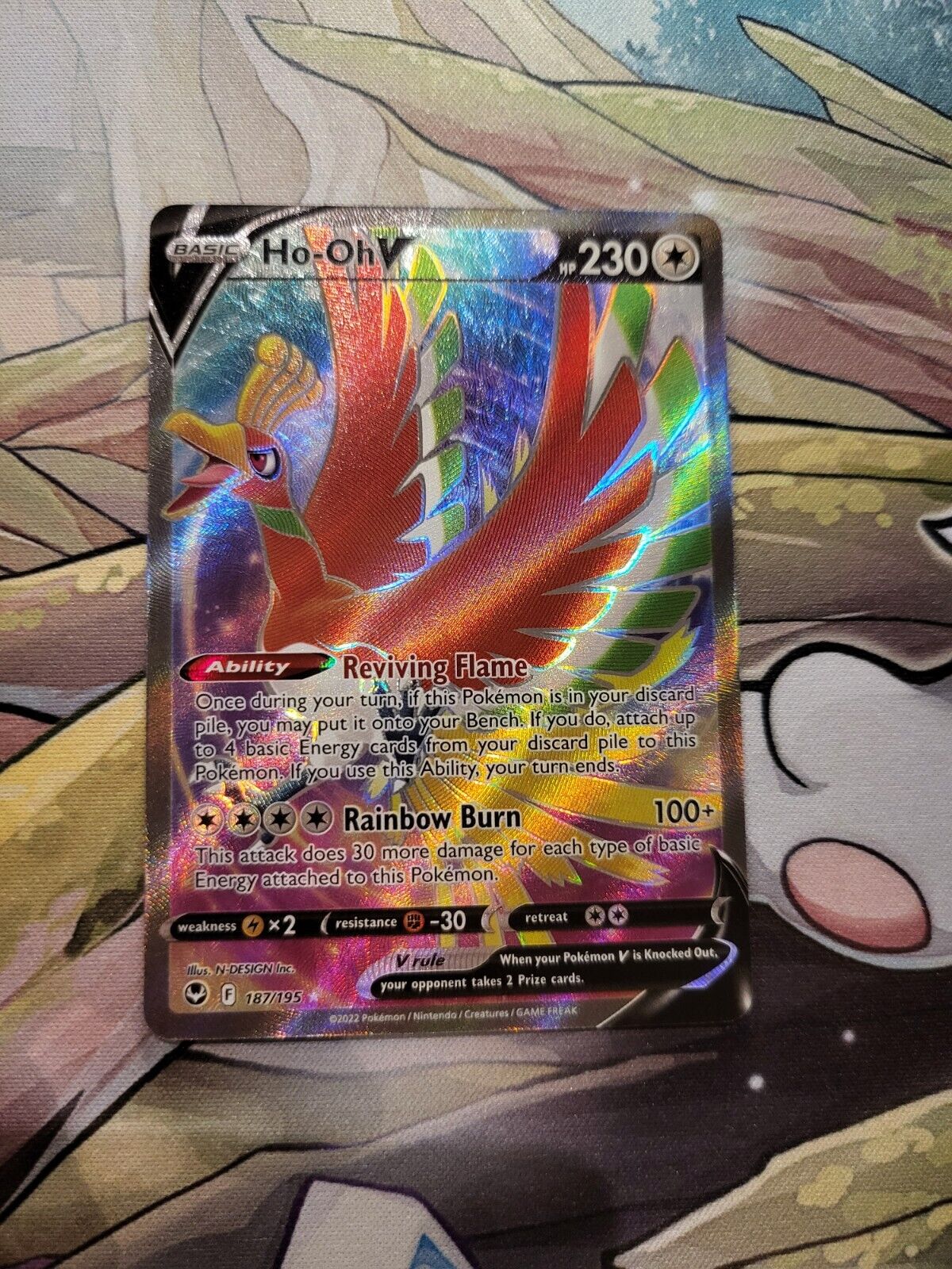  Ho-oh V 140/195- Silver Tempest - Pokemon Ultra Rare