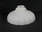 Vtg Industrial Sheffield Opal White Milk Glass Light Lamp 9” Shade 2 ¼” Fitter A