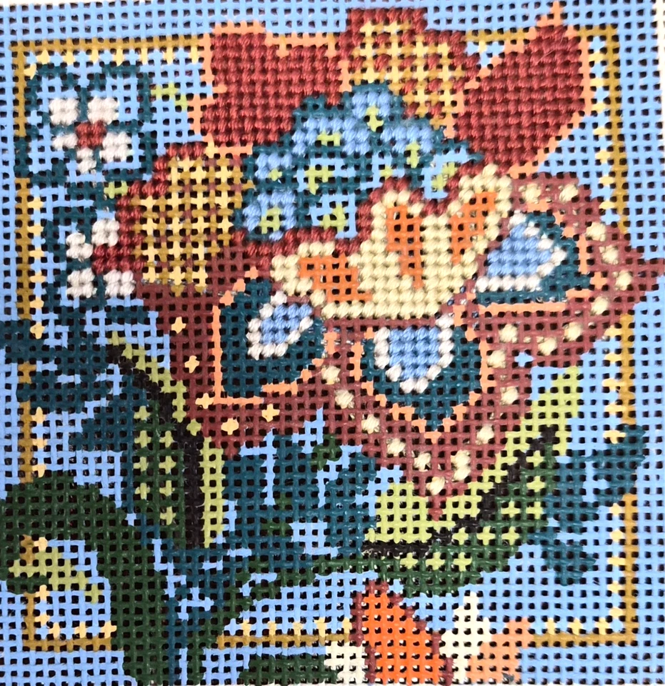 Vintage PHA'S Yarn Design Hand-Painted Needlepoint Bell Pull ? Canvas 13 Ct - Image 2 of 4