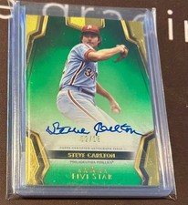 STEVE CARLTON ~ 2024 Topps Five Star Green Autograph AUTO #FSA-SC /15