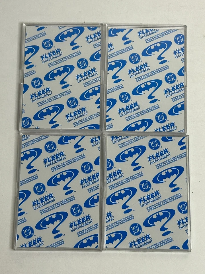 1995 FLEER BATMAN FOREVER METAL COMPLETE 4-CARD HOLOGRAM INSERT SET NM - Image 2 of 2