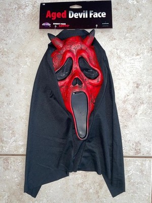 DEAD BY DAYLIGHT GHOST FACE AGED DEVIL LATEX MASK WITH HOOD