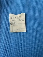 Zweigart cross stitch fabric evenweave 20 count 29 X 29  inch plus lt blue color