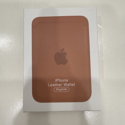 Apple Leather Wallet with MagSafe Card Holder for iPhone - Brown