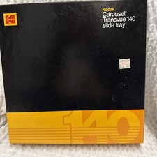 Kodak Carousel Transvue 140 slot Slide Tray w/ Stickers  Notation Card- Vintage