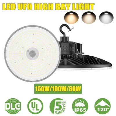 LED High Bay Lights 150W 3000K 4000K 5000K Adjustable GYM Garage Warehouse Lamp
