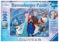 Kinderpuzzle 100 XXL Teile - Disney Die EisköNigin - Glitzernder Schnee | Spiel