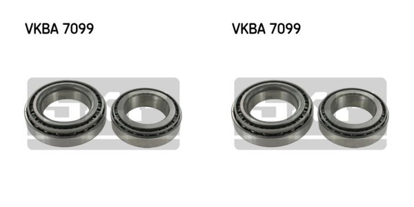SKF 2X Radnabe Radlagersatz Hinten FüR Ford Transit V363 Kasten FCD FDD FED-image