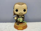 Funko Pop Star Wars Qui-Gon Jinn (Tatooine) Amazon Exclusive #422 OOB