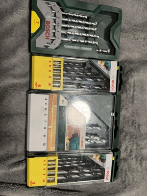 Bohrer-Set Bundle Bosch & No-Name | 4x Sets | Stein / Holz / Metall | 5 10 mm
