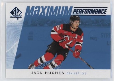 2024-25 SP Authentic Maximum Performance Blue Jack Hughes #MP-14 h3c