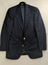 Polo Ralph Lauren Soft Wool Gold Button Mens 42R Navy Blazer USA