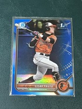 2022 Bowman Chrome Cesar Prieto BLUE /150