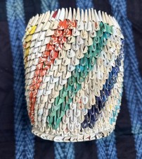 Colorful 3D Origami Cup / Vase Paper Art Accent Piece