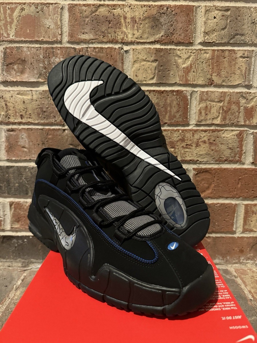 New 15 Nike Air Max Penny 1 All Star Black Metallic Silver