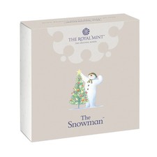 2024 The Snowman UK Christmas Coloured 50p Silver Proof Coin Box COA