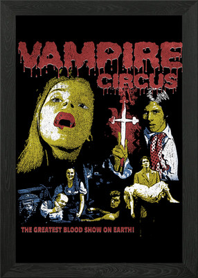Vampir Zirkus Horrorfilm Poster Gerahmtes Wandbild Poster Leinwanddruck Bild