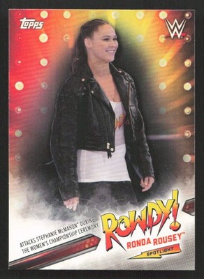 2019 Topps WWE RAW Rowdy Ronda Rousey Spotlight (Part 2) Ronda Rousey #20
