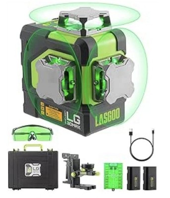 LasGoo LG-3DMAX 3x360° grüner Laser-Wasserwaage, 3D selbstnivellierend Neu OVP