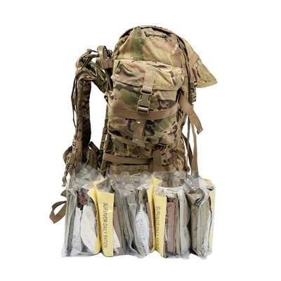 SDR MRE Survivor Daily Rations - Insp Date: 8/2026   Plus OCP Ruck Combo!