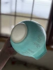 Vintage Pyrex #442 Amish Butterprint Turquoise Cinderella 1-1/2 Qt Mixing Bowl