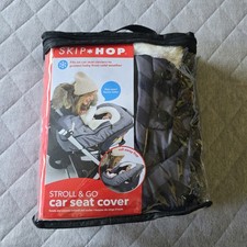 Hop Skip Stroll  Go Fleece Car Seat Cover Chevron New