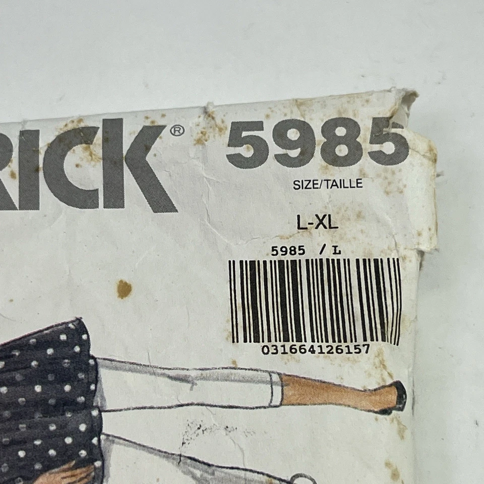 Vintage Butterick Sewing Pattern 9585 1980s Dress Shirt Top Pants - Image 2 of 4