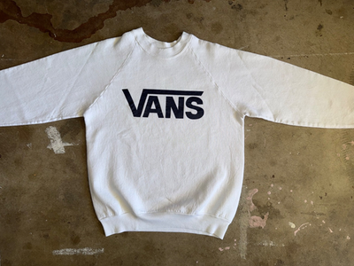 80s vans usa製 スウェット 80s VINTAGE VANS OFF THE WALL SKATE SHOES SWEATSHIRT SZ S