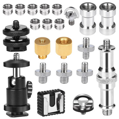 Kamerazubehör adapter Set für Stativ Kugelkopf 1/4-3/8 Zoll professionell