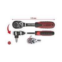 1/4 Zoll Chromeplus Bit-Umschaltknarre, 115Mm KS Tools 918.1495