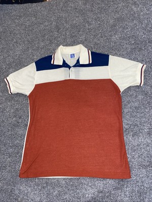 MSA Brand 80s 90s Twin Tipped Color Block Single Stitch Short Sleeve Shirt Large