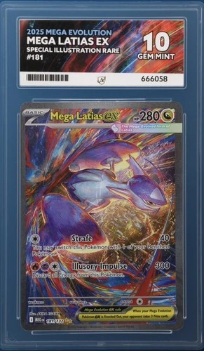 2025 Mega Latias ex #181 SIR ACE 10 GEM MINT PERFECT SUBGRADES 10/10/10/10