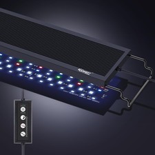 hygger Sun Moon LED Aquarium Light, Full Spectrum Fish Tank Light Day-Night Dual