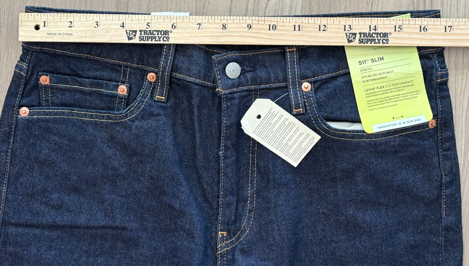 LEVI'S 511 SLIM Stretch Jeans Men's Size 33x32 Midnight Rinse Dark Wash NWT thumbnail 5