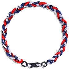 Willtok Premium 18inch Baseball Necklace, Sports Fan 18 inch, Navy Red White 