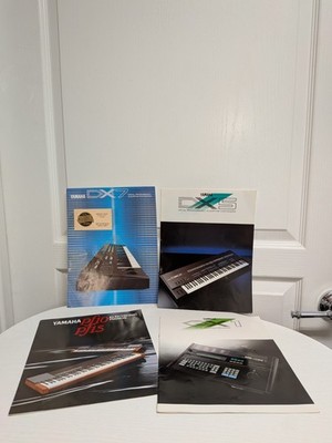 Yamaha 1980's Synth FM Brochure Collection DX5 DX7 QX1 pf10 DX-7 Synthesizer 
