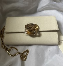 TED BAKER LONDON KIRA ROSE IVORY GOLD ACCENT CLUTCH/CROSSBODY/SHOULDER BAG NEW