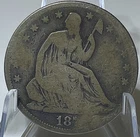 187x-CC Seated Liberty Half Dollar (90% Silver)