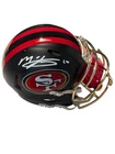 MAC JONES SIGNED AUTO SAN FRANCISCO 49ERS RIVALRIES MINI HELMET BECKETT COA