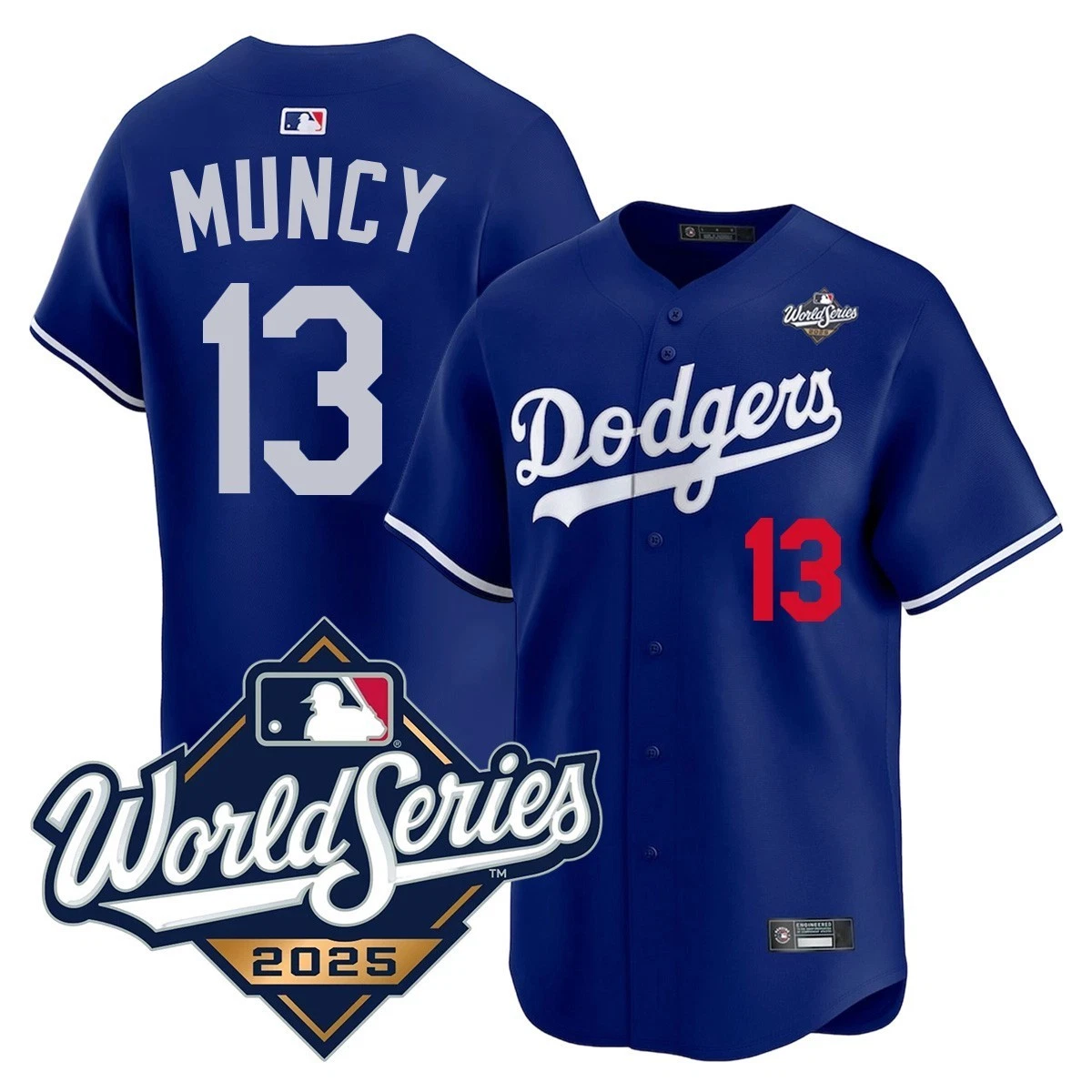 Max Muncy 2025 World Series jersey