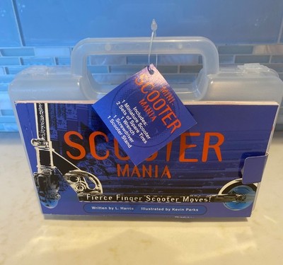 NWT Sealed Mini-Scooter Mania: Fierce Finger Scooter Moves c' Book by L. Harris