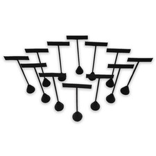 Black Velour Earring T-Stand Display Jewelry Holder   Pack of 6 or 12