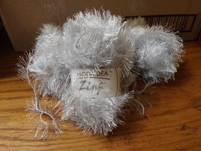 Moda Dea Zing Yarn Eyelash Misty 3 Light 1.76oz 87 Yrds 4 Skeins