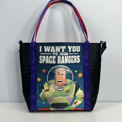 Harveys Toy Story Poster Tote Buzz Lightyear Seatbelt Bag Disney Rare