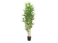 Artplants Plastik Bambus Elisso, EchtstäMme, 150Cm