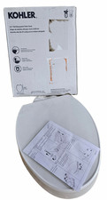 Kohler Border Quiet-Close Elongated Toilet Seat   White 27930-0
