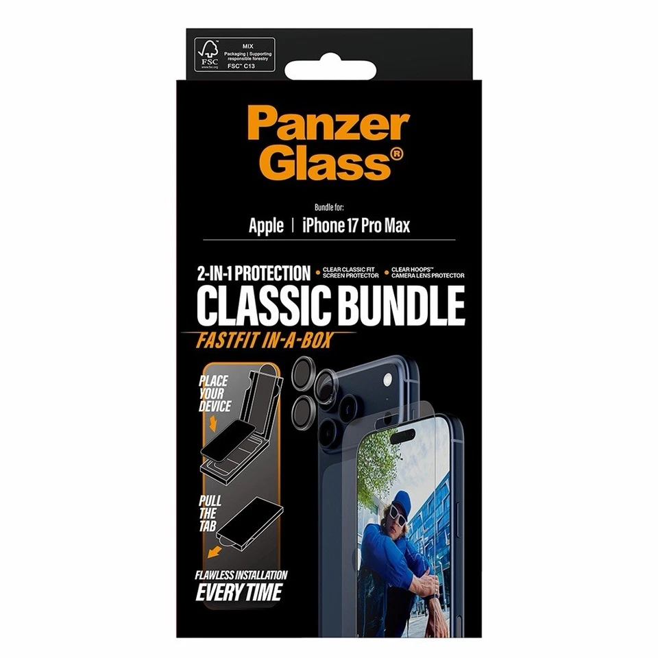 PanzerGlass 2in1 Classic Fit+Hoops for iPhone 17 Pro Max - Image 2 of 4