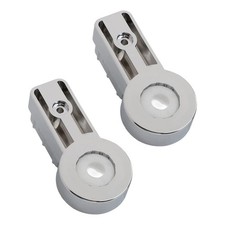 Shower Screen Hinges ABS Chrome Plating Brackets for Easy Installation